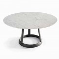 Bonaldo Greeny table ronde de design italien plateau marbre Carrara