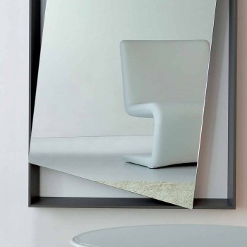 Bonaldo Hang miroir mural en bois laqué design H185cm fabriqué en Italie