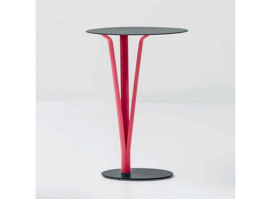 Table design Bonaldo Kadou en acier peint D39cm fabriqué en Italie Viadurini