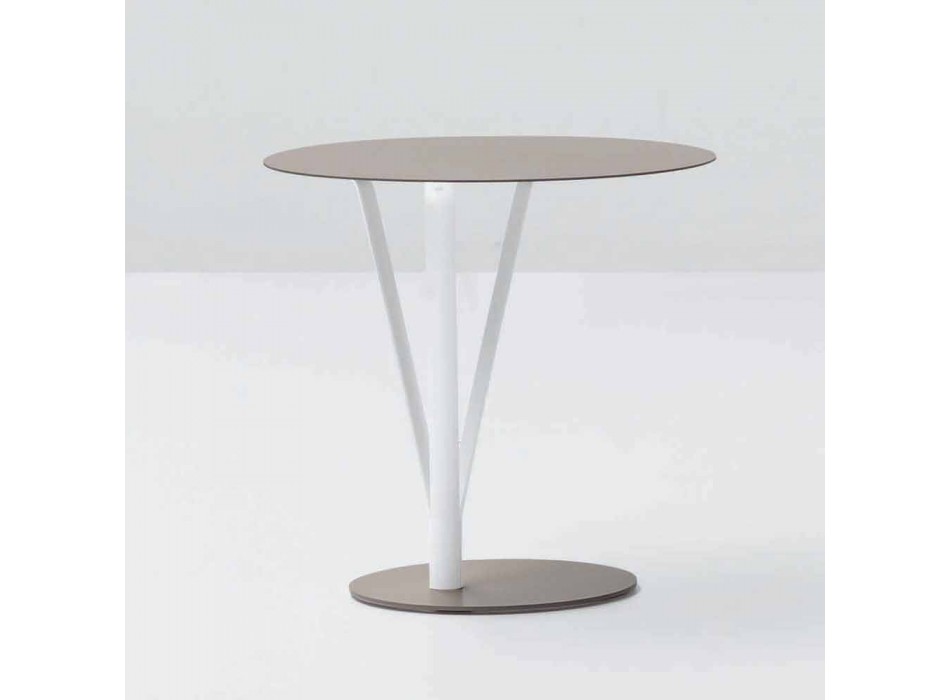 Table design Bonaldo Kadou en acier peint D50cm fabriqué en Italie