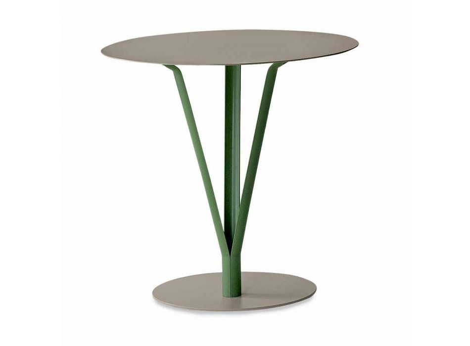 Table design Bonaldo Kadou en acier peint D50cm fabriqué en Italie Viadurini