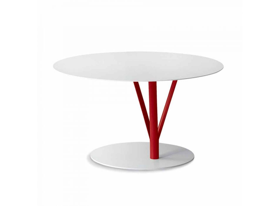 Table design Bonaldo Kadou en acier peint D70cm fabriqué en Italie