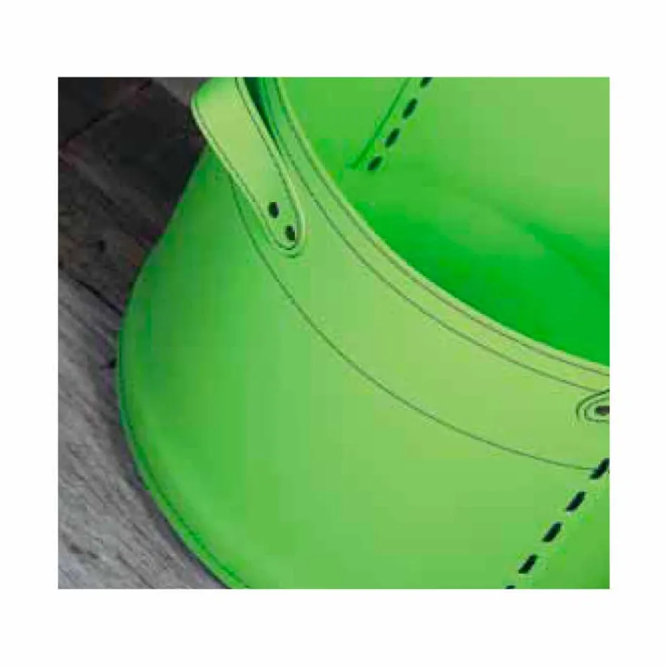 Porte-bûches en cuir 100% Made in Italy Cartesio Viadurini