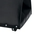 Sac à bois de chauffage en éco-cuir à roulettes Made in Italy - Escargot Viadurini