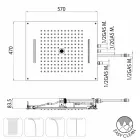 Quatre fonctions Bossini rêve pomme de douche moderne et originale Viadurini