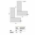 Radiateur brique lego hydraulique fabriqué en Italie par Scirocco H Viadurini