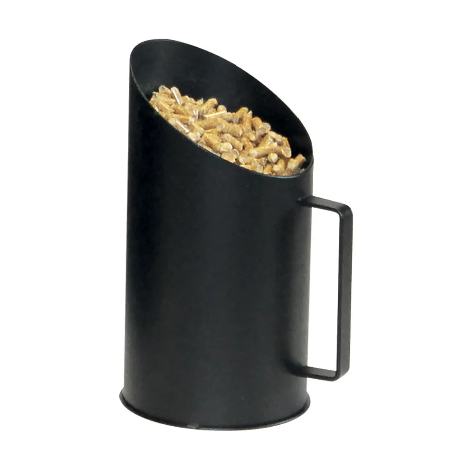 Pichet doseur de pellets avec poignée en métal fabriqué en Italie - Yourte Viadurini