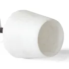 Verre à Vin en Marbre de Carrare Blanc Satiné et Levanto Rouge - Caglio Viadurini