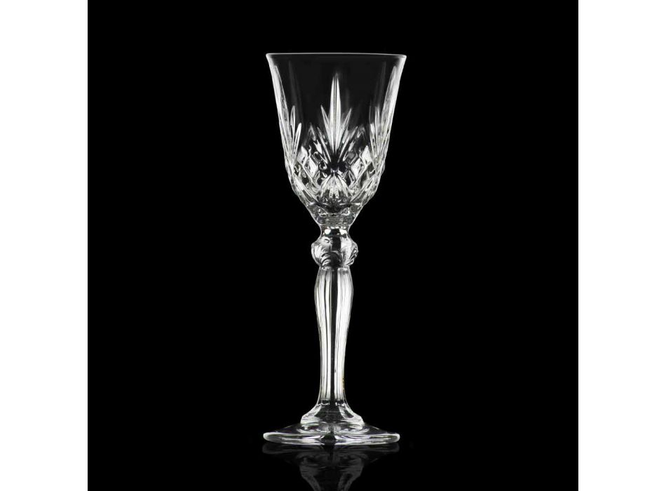 Verre à Liqueur Design Vintage en Cristal Écologique 12 Pièces - Cantabile Viadurini