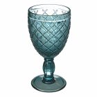 Gobelet à vin ou à eau en verre coloré ou transparent avec décorations, 12 pièces - Rocca Viadurini