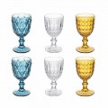 Gobelets en verre coloré en verre décoré en relief, 12 pièces - Angers