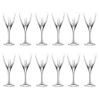 Verres à Liqueur en Eco Crystal Coloré ou Transparent 12 Pcs - Amalgame Viadurini