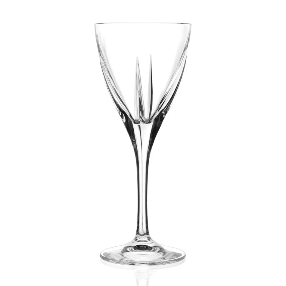 Verres à Liqueur en Eco Crystal Coloré ou Transparent 12 Pcs - Amalgame Viadurini