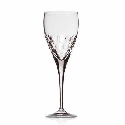 Verres à vin design en cristal pour dégustation 12 pièces - Titanioball Viadurini