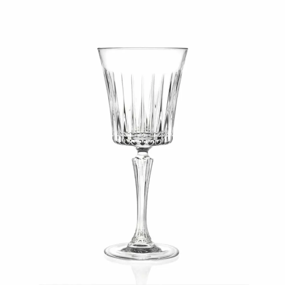 Conception de verres à vin et à cocktail de luxe en cristal écologique 12 pièces - Senzatempo Viadurini