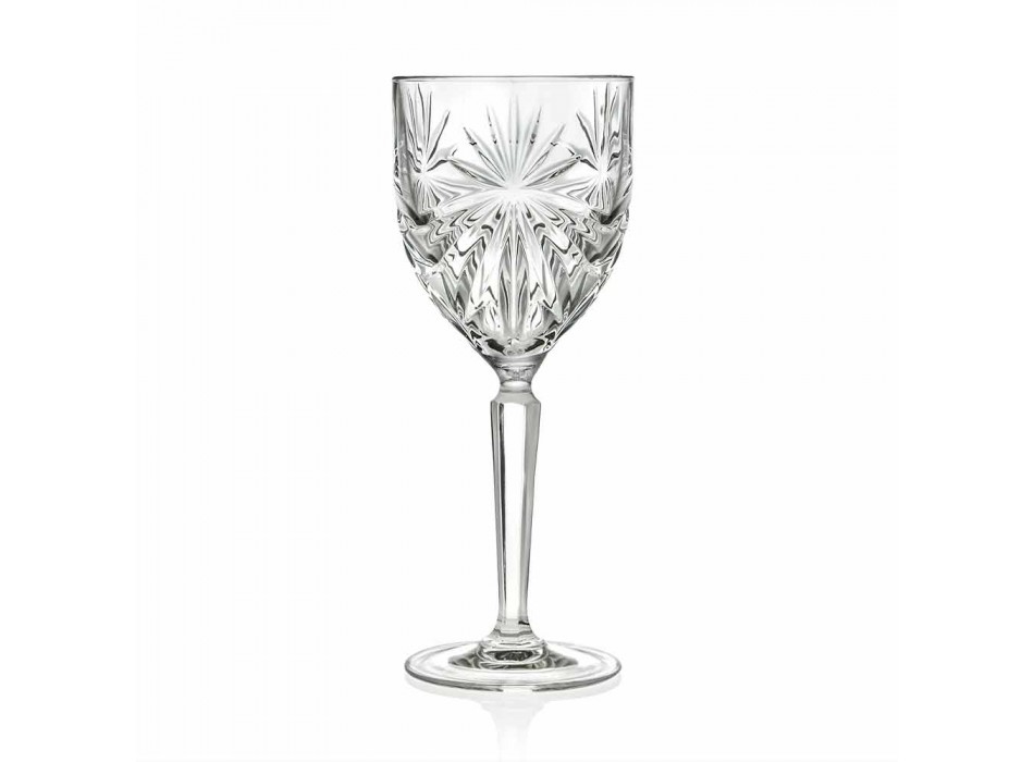 12 verres à vin ou à eau en cristal écologique - Daniele