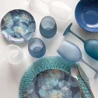 Verres à Vin Colorés en Verre Givré Effet Glace, 12 Pièces - Automne Viadurini