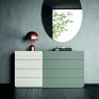 Chambre complète avec 4 éléments de design moderne Made in Italy - Majorque Viadurini