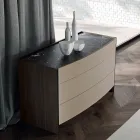 Chambre à coucher de style moderne à 4 éléments fabriquée en Italie - Calimero Viadurini