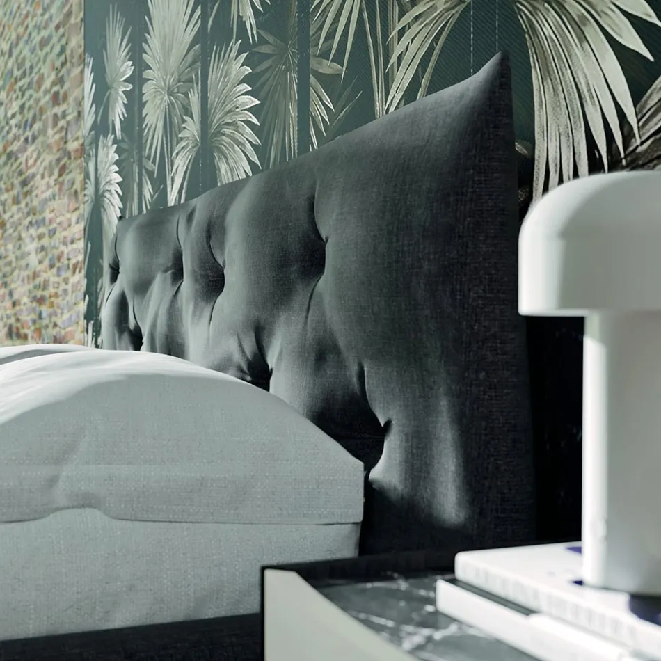 Chambre à coucher de style moderne à 4 éléments fabriquée en Italie - Calimero Viadurini