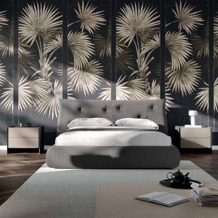 Chambre à coucher de style moderne à 4 éléments fabriquée en Italie - Calimero Viadurini