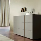 Chambre à coucher de style moderne à 5 éléments fabriquée en Italie de haute qualité - Precious Viadurini