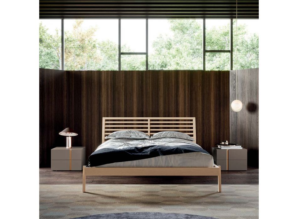 Chambre à coucher de style moderne à 5 éléments fabriquée en Italie de haute qualité - Precious Viadurini
