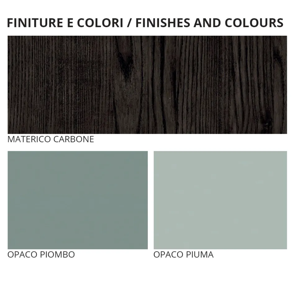 Meubles de chambre à coucher à 7 éléments fabriqués en Italie - Ruby Viadurini