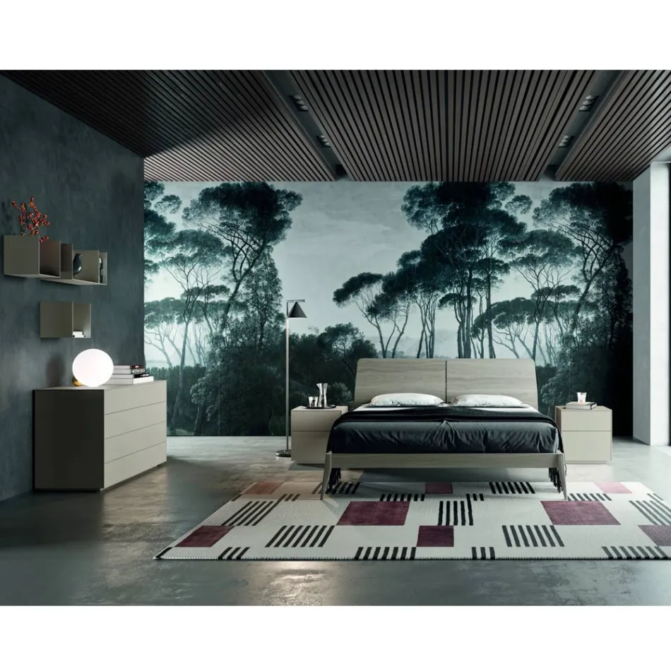 Chambre complète avec 4 éléments Made in Italy de haute qualité - Odema Viadurini