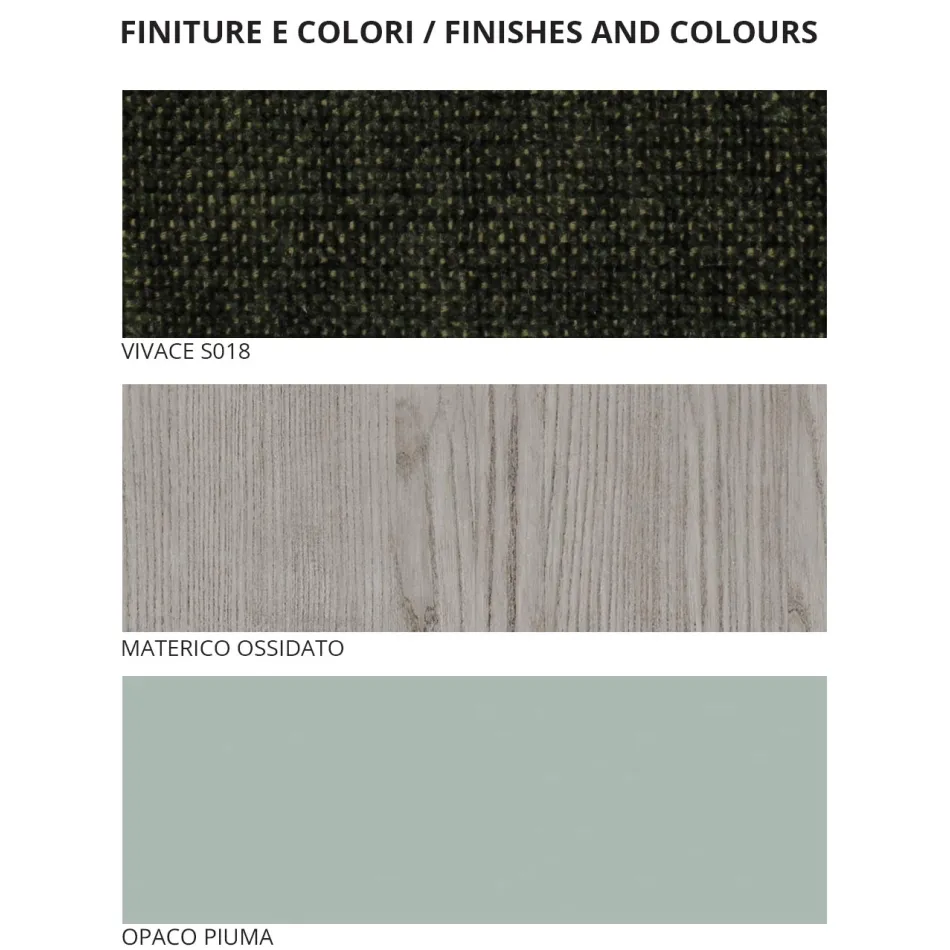 Chambre complète avec 4 éléments modernes Made in Italy Precious - Verminia Viadurini