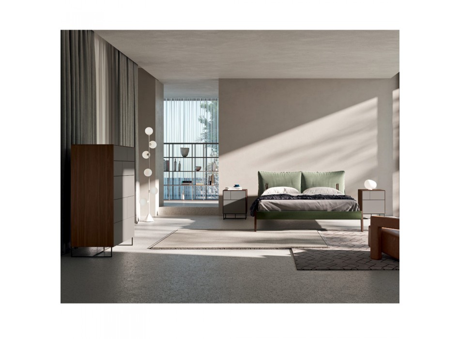 Chambre complète avec 5 éléments modernes Made in Italy - Shaila Viadurini