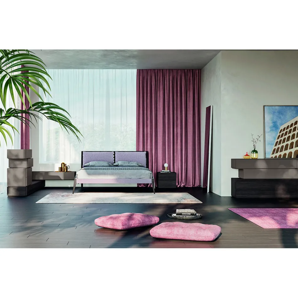 Chambre de luxe complète à 6 éléments fabriquée en Italie - Adige Viadurini