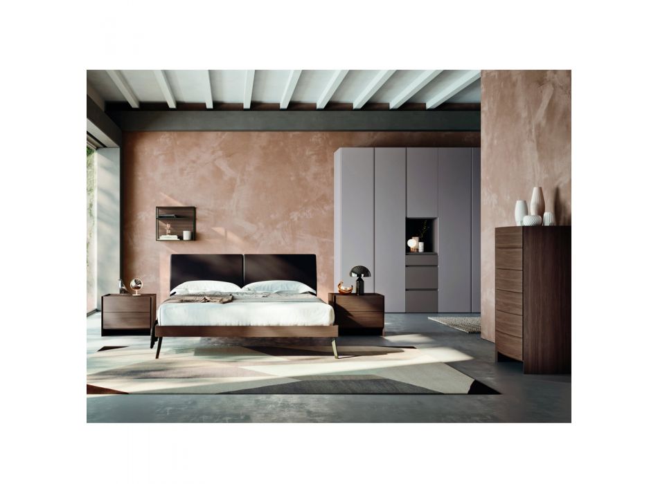 Chambre double 4 éléments Made in Italy Luxury - Gamma Viadurini