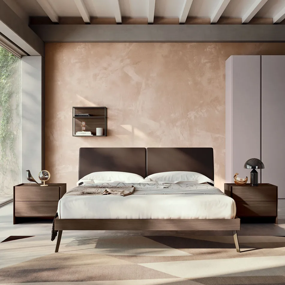 Chambre double 4 éléments Made in Italy Luxury - Gamma Viadurini