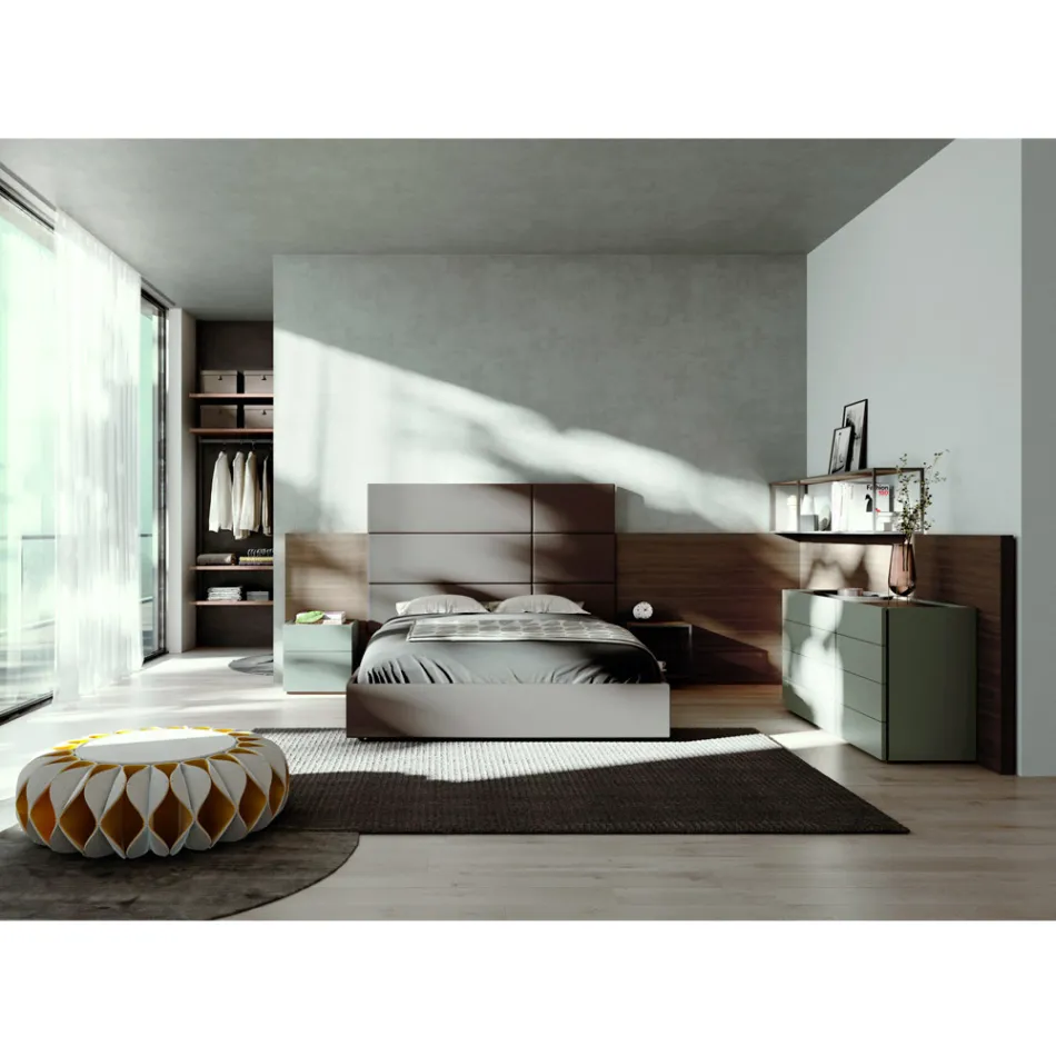 Chambre double avec 5 éléments de luxe Made in Italy - Emerald Viadurini