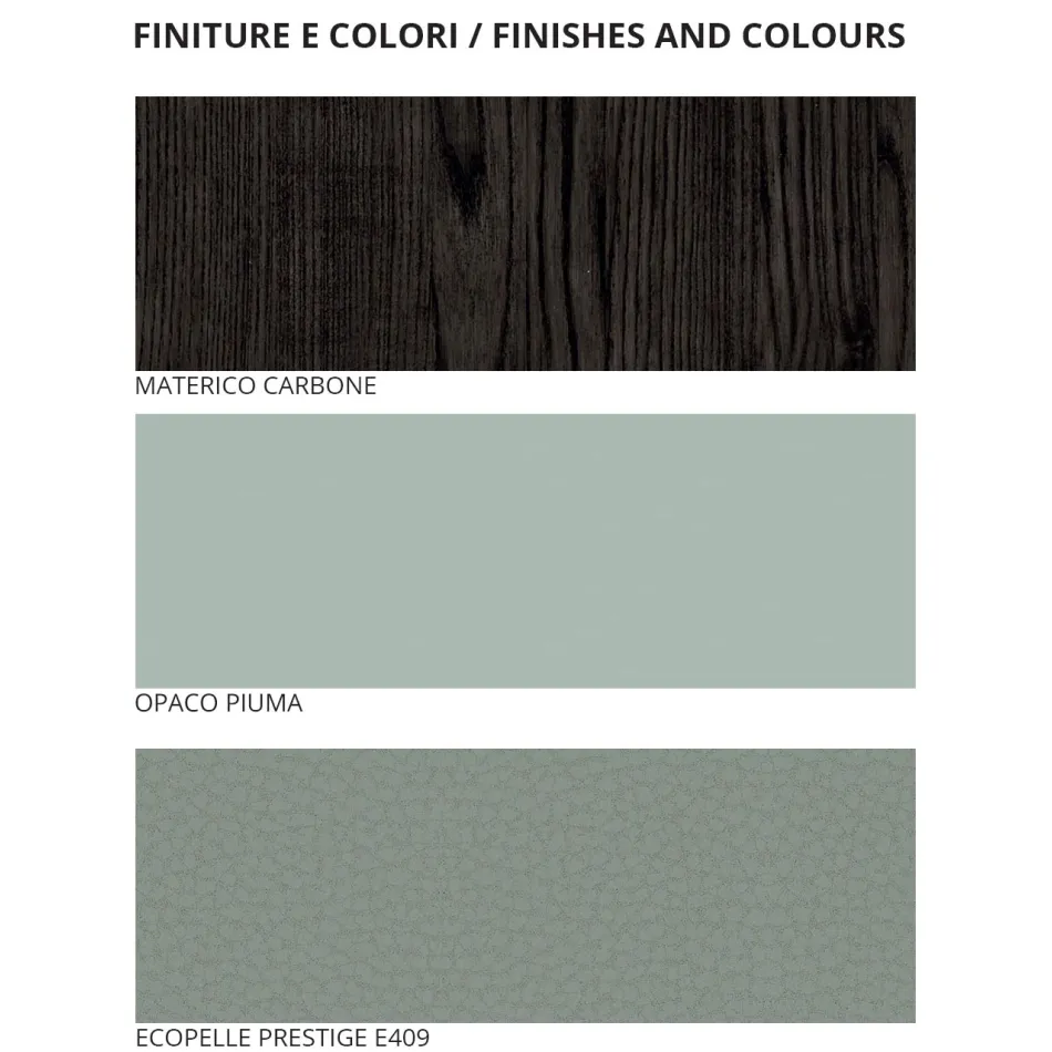 Chambre double avec 5 éléments de style moderne Made in Italy - Octavia Viadurini