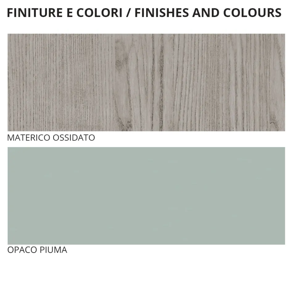 Chambre à coucher moderne avec 4 éléments de style moderne Made in Italy - Lusinda Viadurini