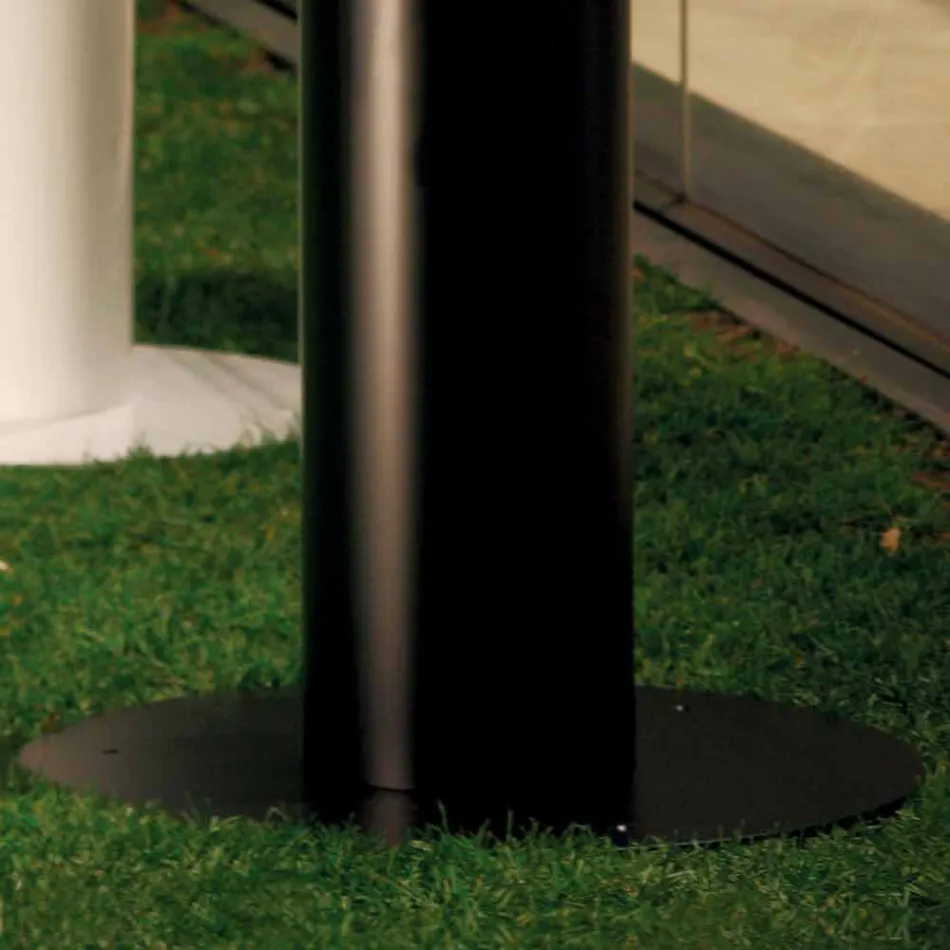 Cheminée au bioéthanol Dean Outdoor plancher en acier peint Viadurini