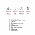 Cheminée au bioéthanol céramique et table en verre Jim, fabriqué en Italie Viadurini