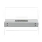 Cheminée de Sol au Bioéthanol en Métal Blanc et Verre Trempé - Timon Viadurini