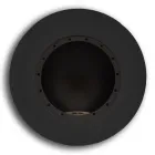 Cheminée murale design ronde au bioéthanol en acier peint - Trenton Viadurini