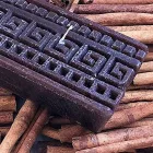 Bougie parfumée à la cannelle rectangulaire artisanale fabriquée en Italie - Alissa Viadurini