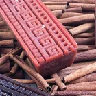 Bougie parfumée à la cannelle rectangulaire artisanale fabriquée en Italie - Alissa Viadurini