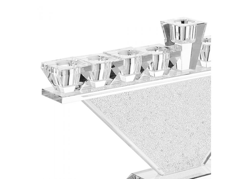 Candélabre en cristal à 9 flammes de design italien de luxe - Wanni Viadurini