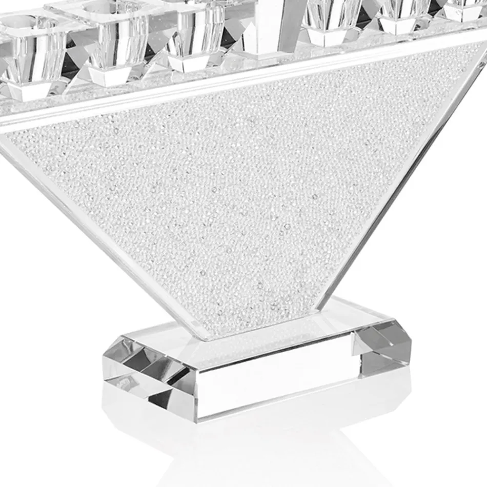 Candélabre en cristal à 9 flammes de design italien de luxe - Wanni Viadurini