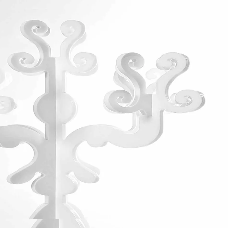 Grand candélabre design Renaissance à 5 bras en plexiglas d'Aragon Viadurini