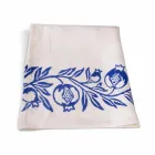 Toile de lin de l'artisanat italien avec motif imprimé à la main - Marques Viadurini