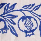 Toile de lin de l'artisanat italien avec motif imprimé à la main - Marques Viadurini