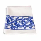 Toile de lin de l'artisanat italien avec motif imprimé à la main - Marques Viadurini