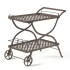 Chariot de jardin en acier galvanisé Made in Italy - Selvaggia Viadurini